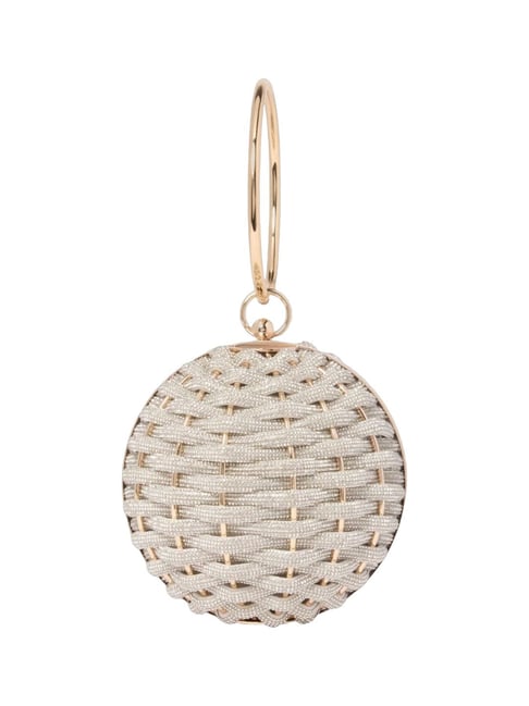 Wynnie Woven Round Clutch