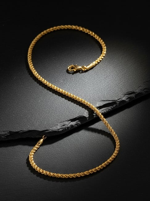 NVR Gold Plated Stainless Steel Chain for Men