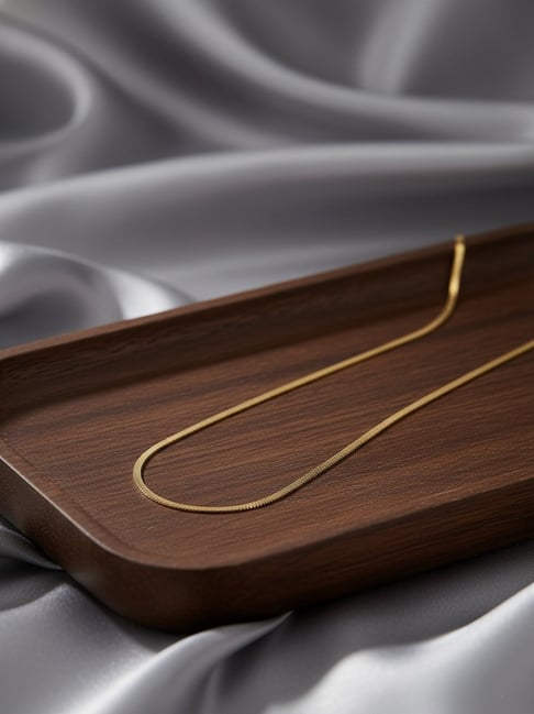 NVR Gold Plated Minimal Chain for Men