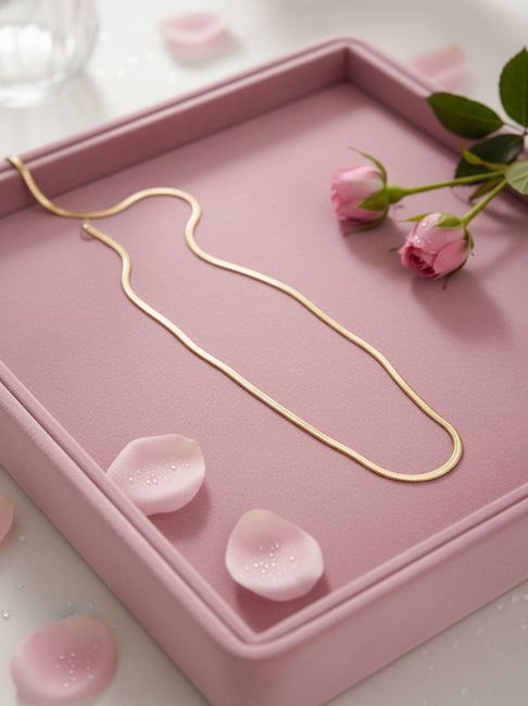 NVR Gold Plated Minimal Chain for Women-picture-35