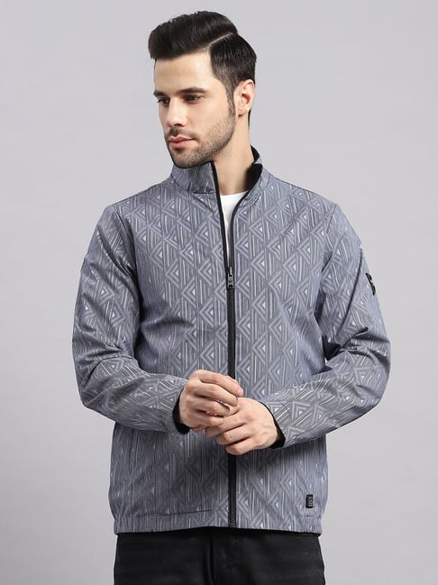 Monte Carlo Grey Regular Fit Reversible Jacket