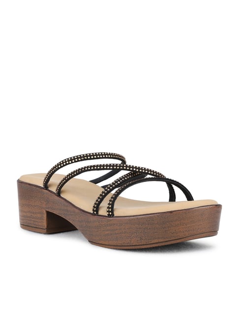 Inc.5 Women's Black Casual Sandals-picture-47