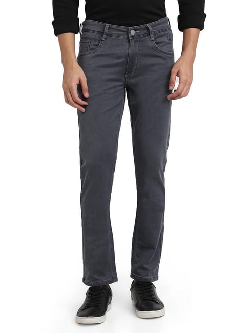 Parx Grey Slim Tapered Fit Jeans-picture-26