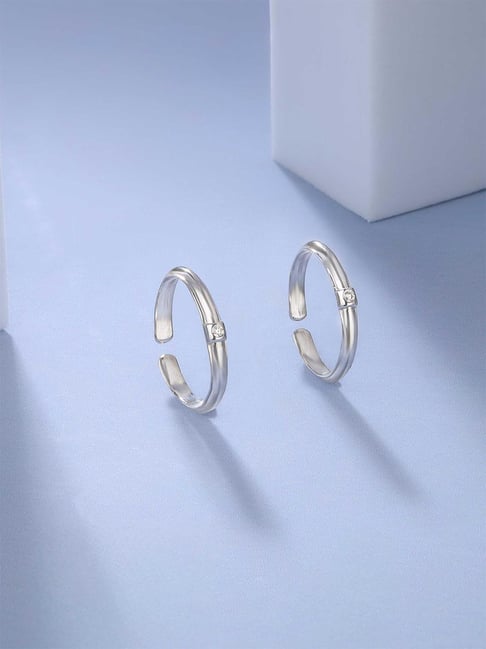 Mia by Tanishq 925 Silver Toe-Rings for Women