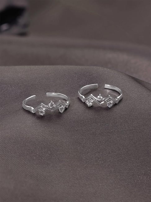 Mia by Tanishq 925 Silver Toe-Rings for Women-picture-35