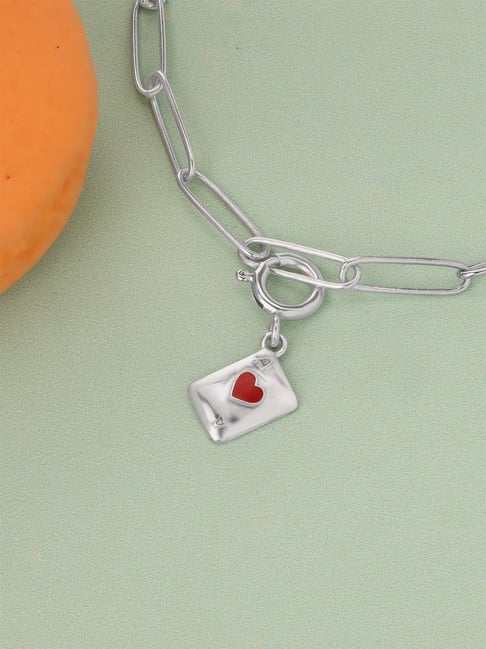 Mia by Tanishq 925 Silver Love Letter Charm for Women-picture-20