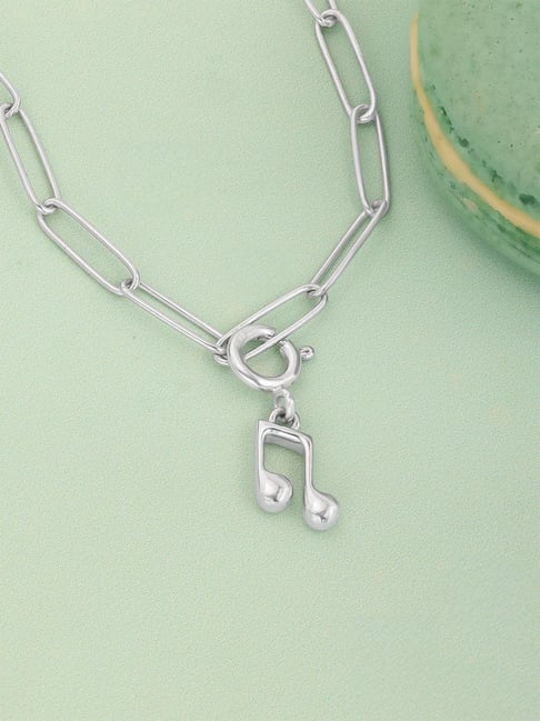 Mia by Tanishq 925 Silver Rhythmic Flow Charm for Women-picture-23