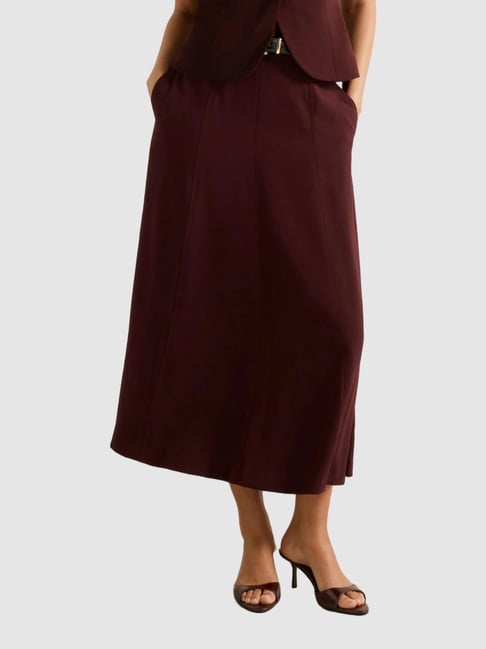 Celine Belted Midi Skirt