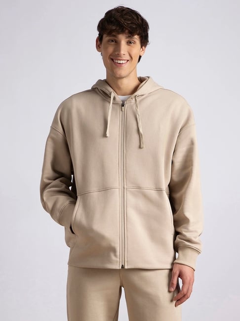 Jockey USA Originals Pure Cashmere Combed Cotton Solid Regular Fit Full Sleeves Hoodie