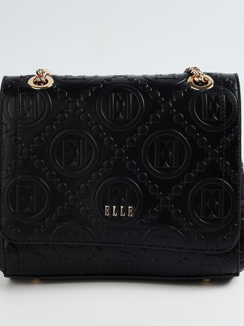 Elle Black Logo Medium Sling Bag-picture-28