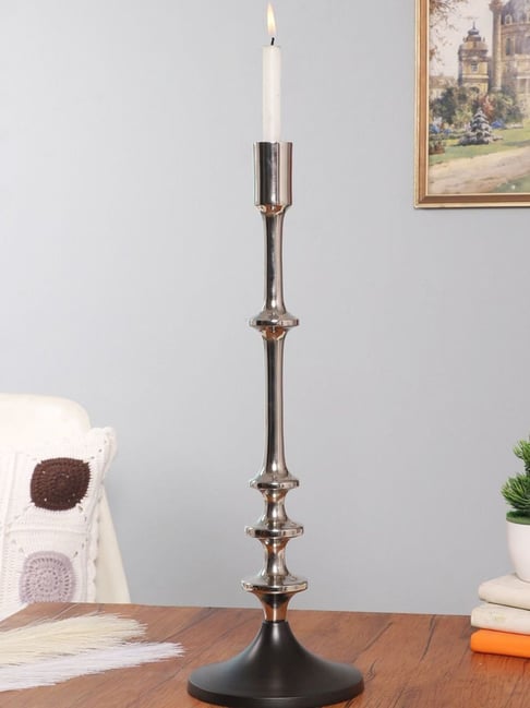 De Maison Decor Nickel Aluminium Aristea Candle Large Holder-picture-32