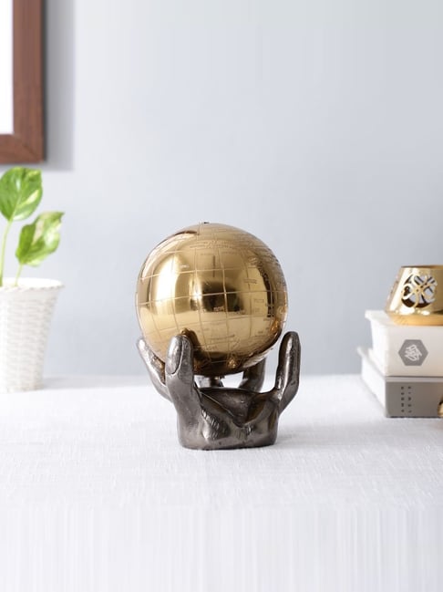 De Maison Decor Black Aluminium Celestial Grip Art Deco Globe-picture-11