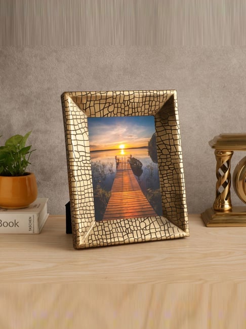 De Maison Decor Gold Iron Aria Croc PhotoFrame