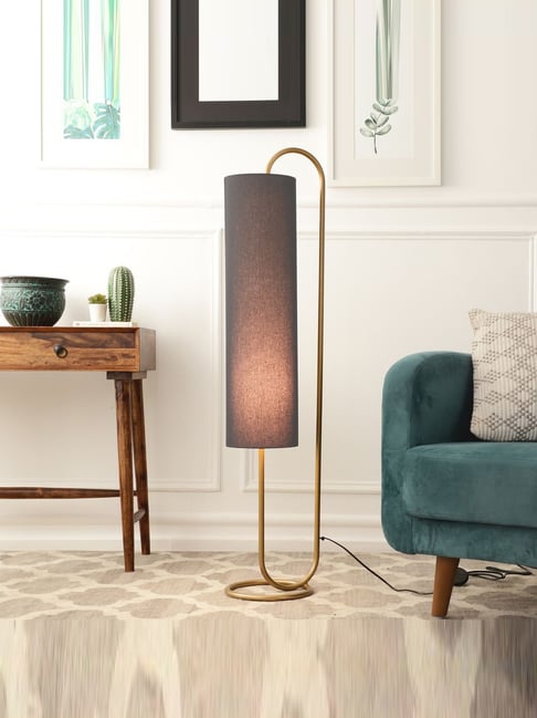 De Maison Decor Gold Metal Graceful Curve Floor Lamp