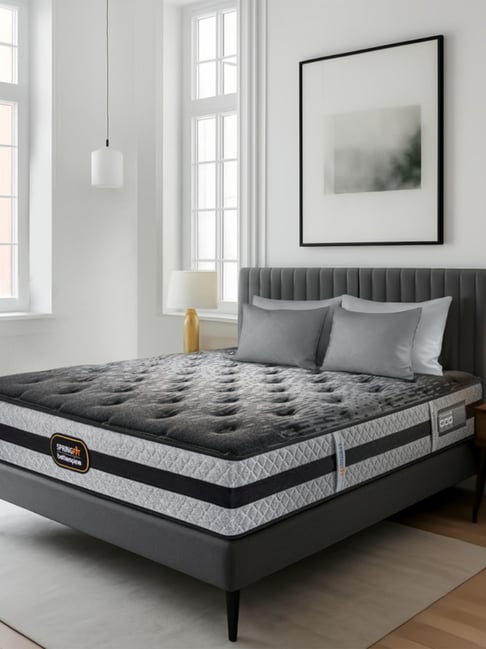 Springfit Grey Foam Double Orthopedic Mattress (72x60x8 Inch)