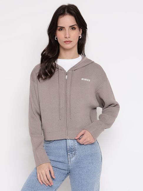 Guess Slate Mauve Regular Fit Cardigan