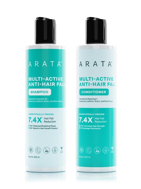 Arata Multi-Active Anti-Hair Fall Shampoo & Conditioner Combo
