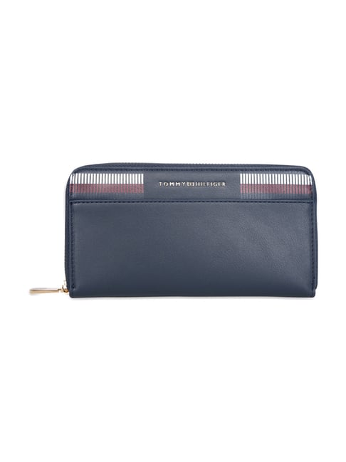 TOMMY HILFIGER Navy Kelby Printed Zip Around Wallet