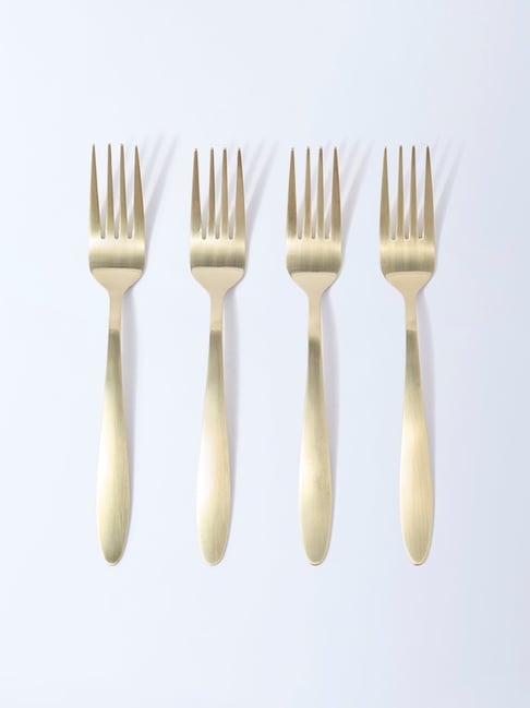 Westside Home Matte Gold Fork (Set of 4)