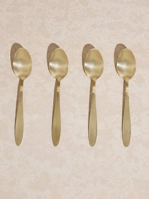 Westside Home Gold Matte Table Spoon (Set of 4)