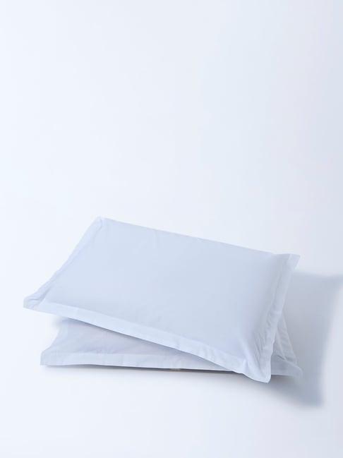 Westside Home White Solid Pillowcase (Set of 2)
