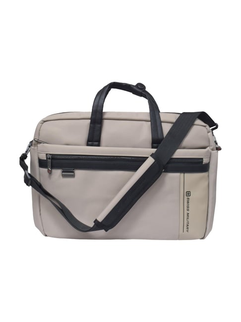 SWISS MILITARY Khaki Nomad Premium Medium Laptop Bag
