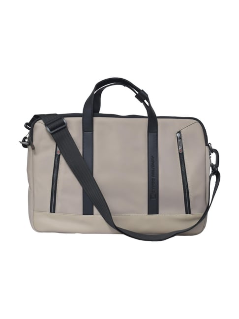 SWISS MILITARY Khaki Maple Premium Medium Laptop Bag