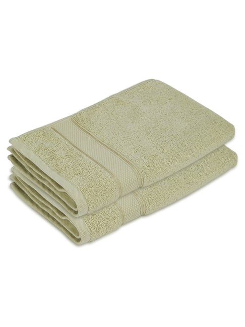 Boutique Living Green Cotton Luxe Loom 550 GSM Hand Towel - Set of 2-picture-16