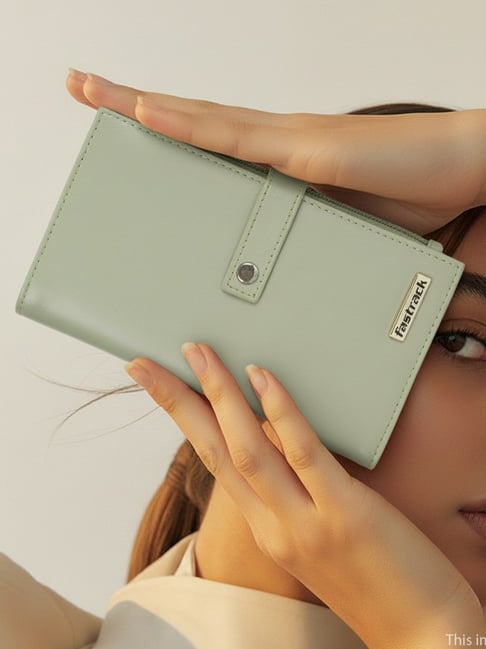 Fastrack Olive Small Bi-Fold Wallet
