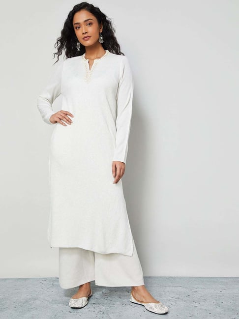 Melange By Lifestyle Off White Regular Fit Kurta-picture-37