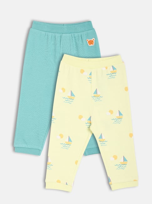 Miniklub Kids Green and Blue Chequered Joggers -Packof 2