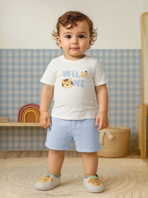 Miniklub Kids Multi Embroidered T-Shirt and Shorts