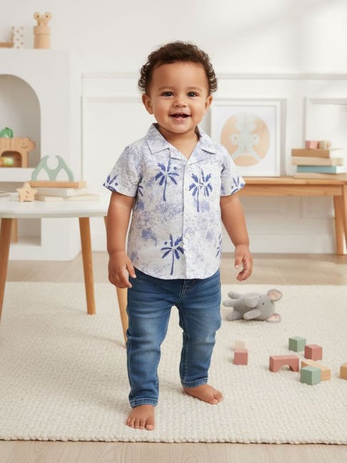 Miniklub Kids Blue Printed Shirt