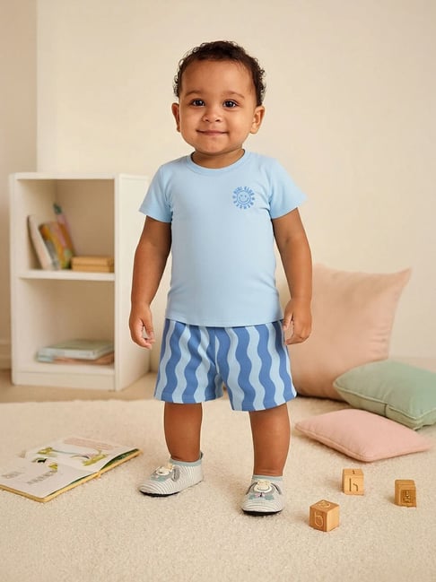 Miniklub Kids Blue T-Shirt and Shorts