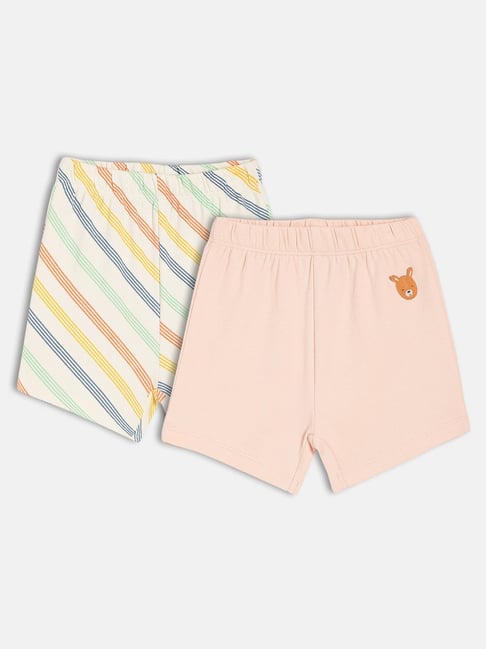 Miniklub Kids Multi Chequered Shorts - Pack of 2