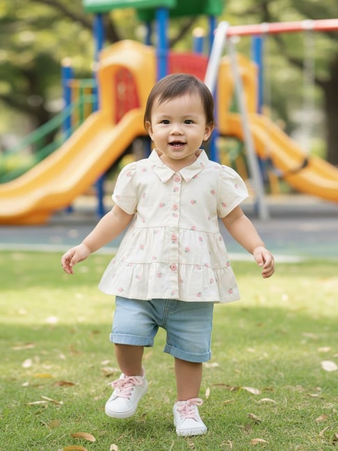 Miniklub Kids Multi Embroidered Top