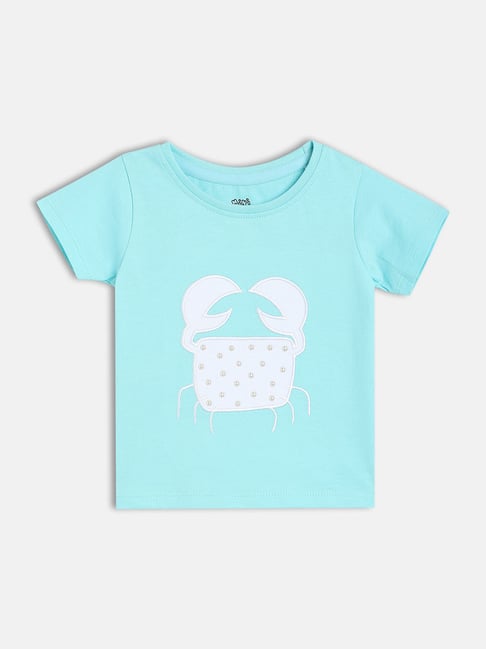 Miniklub Kids Sky Blue Applique Top
