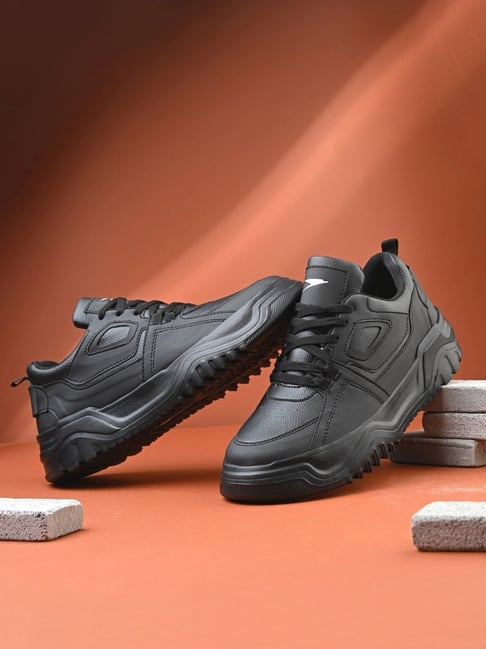 Hoversoul Men's Reno Black Chunky Sneakers-picture-44