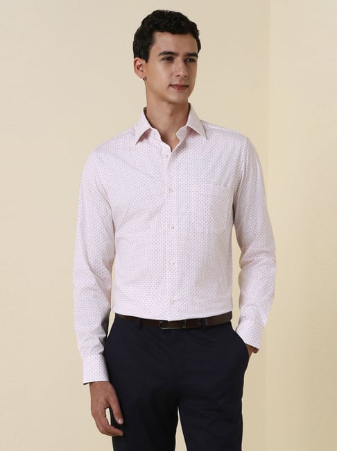 Allen Solly Pink Cotton Slim Fit Printed Shirt-picture-43