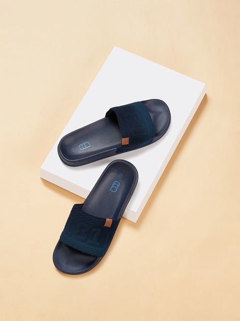 Ajile by Pantaloons Men's Teal Blue Slides-picture-22