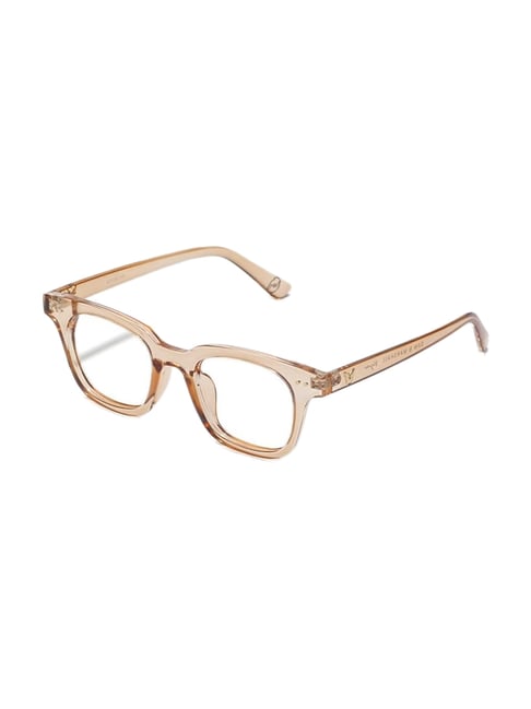 sam and marshall vivid brown square unisex eye frames