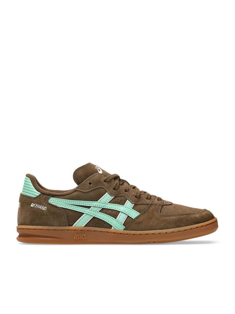Asics Men's SKYHAND OG Brown Storm & Ice Green Sneakers-picture-36