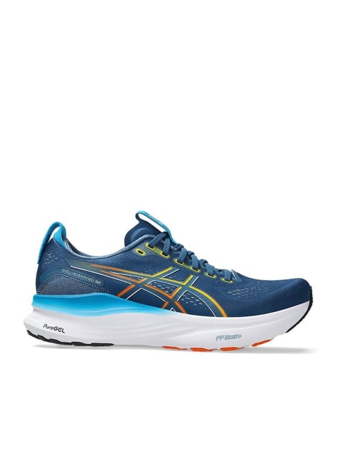 Asics Men's GEL-KAYANO 32 Twilight Blue & Anzu Running Shoes