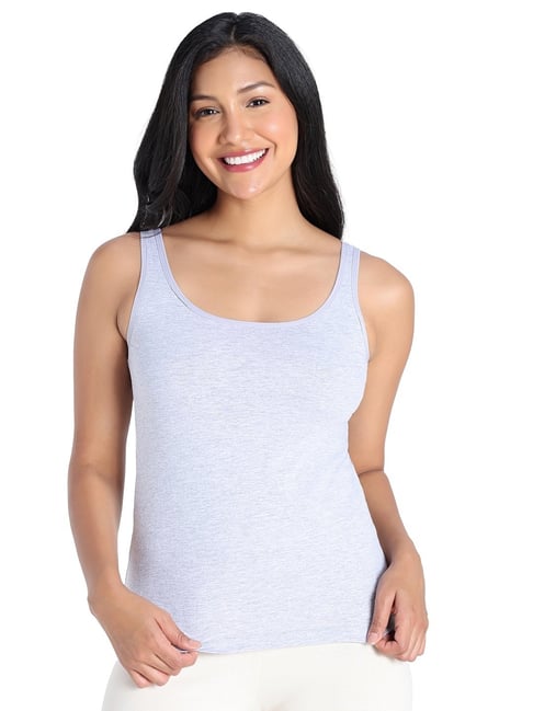 Zivame Light Grey Cotton Non Padded Camisole