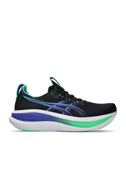Asics Men's GEL-NIMBUS 28 Black & Cobalt Burst Running Shoes-picture-13