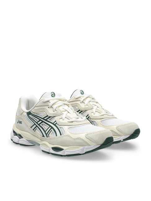 Buy Asics Men's GEL-NYC Ivory & Forest Night Running Shoes at Best