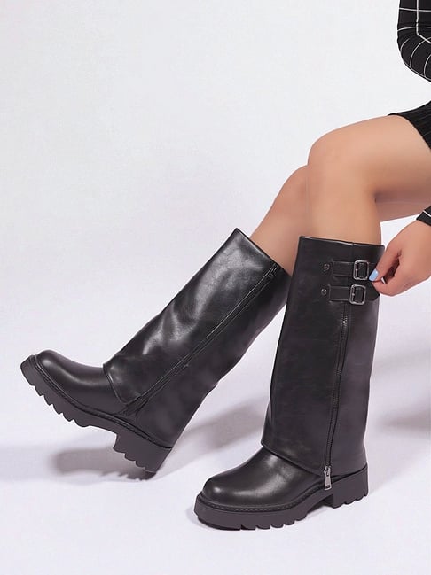 Truffle Collection Women's Black Long Boots