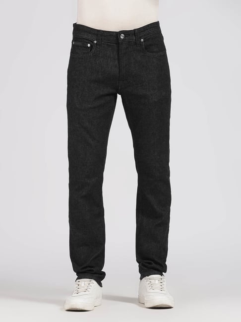 Calvin Klein Jeans Black Cotton Regular Fit Jeans-image-39