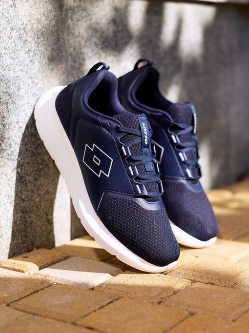 Lotto Men's FloWalk Navy & White Running Shoes