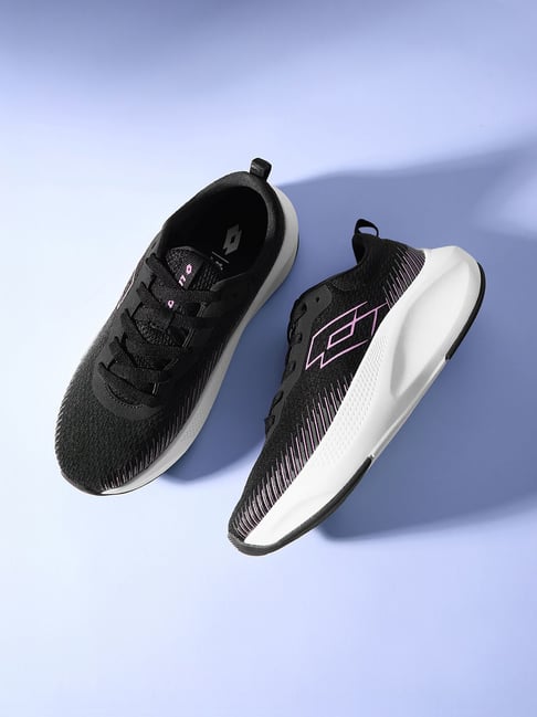 Lotto Women's Strikerun Black & Grey Running Shoes